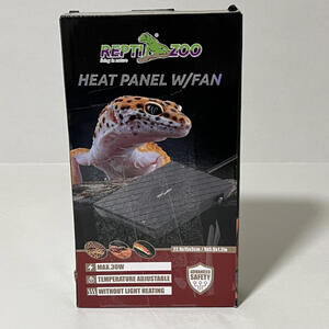 Repti Zoo Heat Panel with Fan, Temperature Adjustable, Max 30W